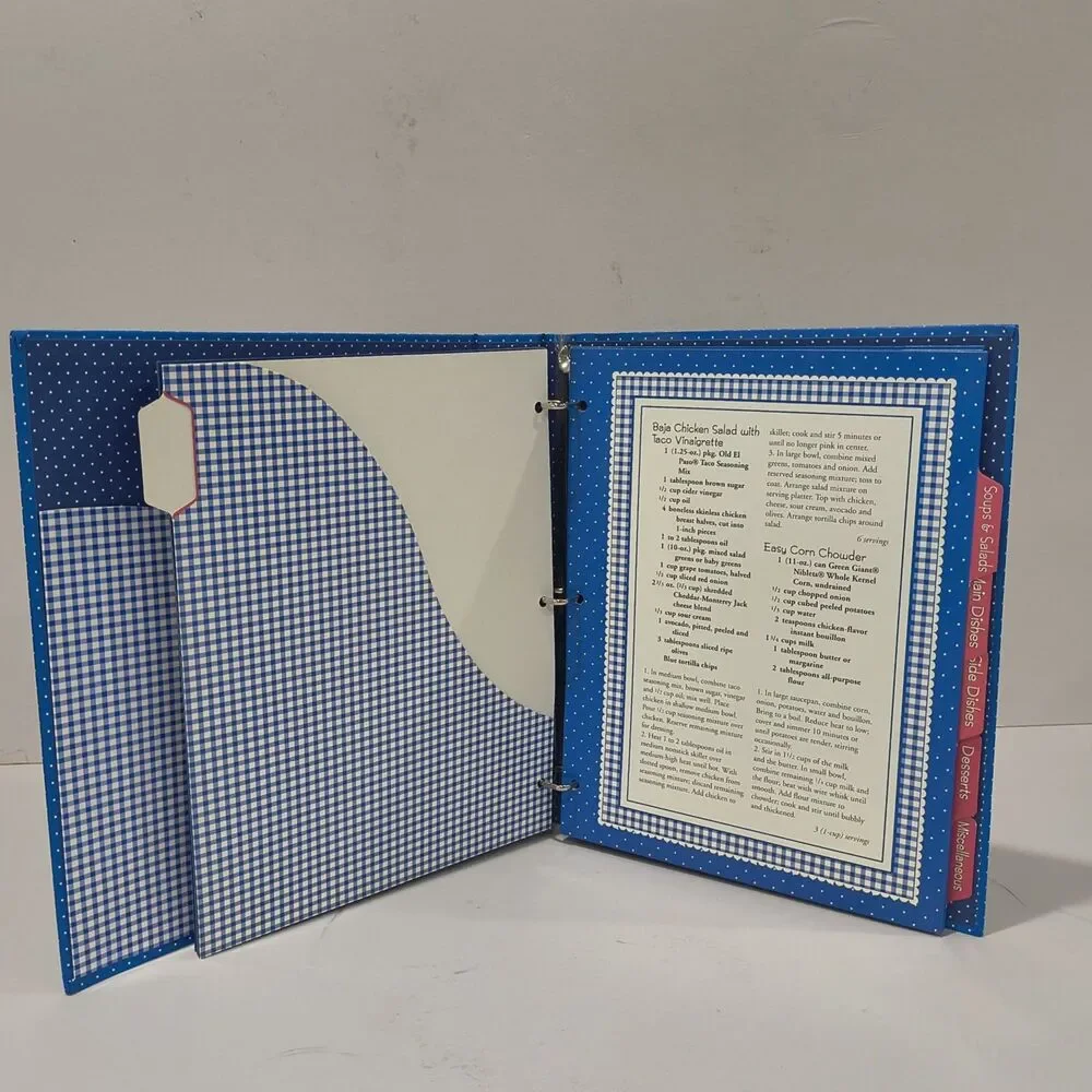 Pillsbury Doughboy Deluxe Recipe Keeper 3 Ring Binder with Cards Dividers